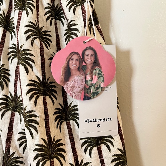 Aguabendita x Target NWT Palm Print Halter Neck Dress - Picture 8 of 11